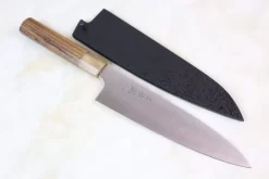 Sukenari HAP-40 Series Wa Gyuto (210mm To 270mm, 3 Sizes, Octagonal Bocote Wood Handle With Water Buffalo Horn Ferrule) -Knife Sale Shop sukenari wa gyuto sukenari hap 40 series wa gyuto 210mm to 270mm 3 sizes octagonal bocote wood handle with water buffalo horn ferrule 28697844220001 scaled