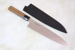 Sukenari R-2 Clad Wa Series Wa Gyuto (210 To 270mm, 3 Sizes, Octagon Shaped Bocote Wood Handle) -Knife Sale Shop sukenari wa gyuto sukenari r 2 clad wa series wa gyuto 210 to 270mm 3 sizes octagon shaped bocote wood handle 28510024663137 scaled