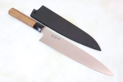 Sukenari R-2 Clad Wa Series Wa Gyuto (210 To 270mm, 3 Sizes, Octagon Shaped Bocote Wood Handle) -Knife Sale Shop sukenari wa gyuto sukenari r 2 clad wa series wa gyuto 210 to 270mm 3 sizes octagon shaped bocote wood handle 28515364208737 scaled
