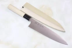 Sukenari ZDP-189 Wa Series Wa Gyuto (210mm To 270mm, 3 Sizes, Octagon Shaped Magnolia Wooden Handle)