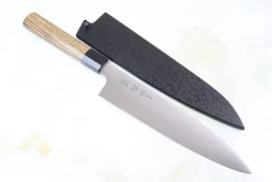 Sukenari ZDP-189 Wa Series Wa Gyuto (210mm To 270mm, 3 Sizes, Octagonal Bocote Wood Handle With Water Buffalo Horn Ferrule)