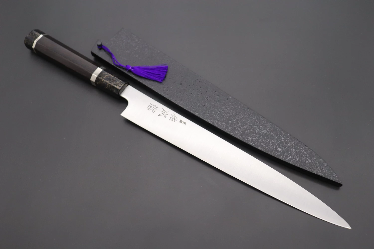 Custom Limited Edition, Sukenari ZDP-189 Clad Wa Sujihiki 270mm (10.6 Inch, SCL-385) 1 Custom Limited Edition, Sukenari ZDP-189 Clad Wa Sujihiki 270mm (10.6 Inch, SCL-385)