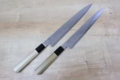 Sukenari Gingami No.3 Nickel Damascus Wa Sujihiki (240mm And 270mm, 2 Sizes, Octagon Shaped Magnolia Wood Handle) -Knife Sale Shop sukenari wa sujihiki sukenari gingami no 3 nickel damascus wa sujihiki 240mm and 270mm 2 sizes octagon shaped magnolia wood handle 28515318956129 scaled
