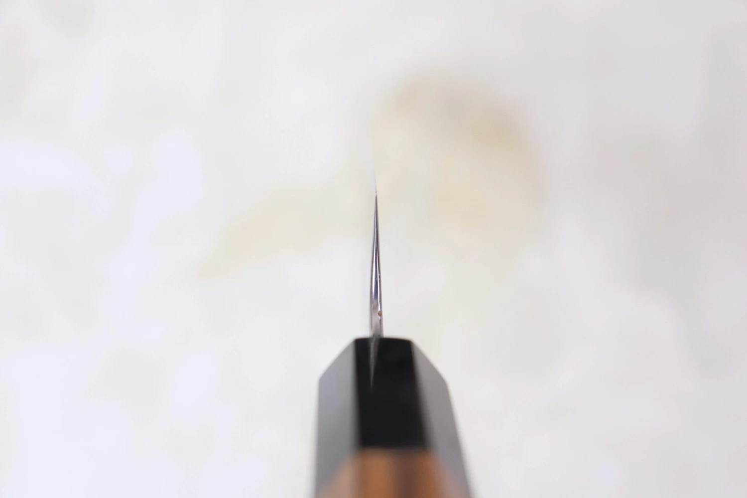 Sukenari Gingami No.3 Nickel Damascus Wa Sujihiki (240mm And 270mm, 2 Sizes, Octagonal Bocote Wood Handle With Water Buffalo Horn Ferrule) 4 Sukenari Gingami No.3 Nickel Damascus Wa Sujihiki (240mm And 270mm, 2 Sizes, Octagonal Bocote Wood Handle With Water Buffalo Horn Ferrule) - Image 4