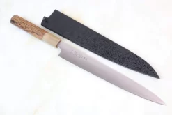Sukenari HAP-40 Series Wa Sujihiki (240mm And 270mm, 2 Sizes, Octagon Shaped Bocote Wood Handle) -Knife Sale Shop sukenari wa sujihiki sukenari hap 40 series wa sujihiki 240mm and 270mm 2 sizes octagon shaped bocote wood handle 28695274618977 scaled