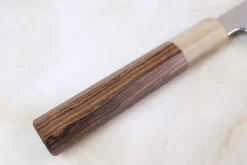 Sukenari R-2 Damascus SRD-7KB Kiritsuke-Sujihiki 240mm (9.4 Inch, Octagon Shaped Bocote Wood Handle With White Color Water Buffalo Horn Ferrule) 10 Sukenari R-2 Damascus SRD-7KB Kiritsuke-Sujihiki 240mm (9.4 Inch, Octagon Shaped Bocote Wood Handle With White Color Water Buffalo Horn Ferrule) -Knife Sale Shop sukenari wa sujihiki sukenari r 2 damascus srd 7kb kiritsuke sujihiki 240mm 9 4 inch octagon shaped bocote wood handle with white color water buffalo horn ferrule 28761384190049 scaled