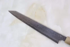 Sukenari R-2 Damascus SRD-7KB Kiritsuke-Sujihiki 240mm (9.4 Inch, Octagon Shaped Bocote Wood Handle With White Color Water Buffalo Horn Ferrule) 8 Sukenari R-2 Damascus SRD-7KB Kiritsuke-Sujihiki 240mm (9.4 Inch, Octagon Shaped Bocote Wood Handle With White Color Water Buffalo Horn Ferrule) -Knife Sale Shop sukenari wa sujihiki sukenari r 2 damascus srd 7kb kiritsuke sujihiki 240mm 9 4 inch octagon shaped bocote wood handle with white color water buffalo horn ferrule 28761398640737 scaled