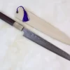 Sukenari R-2 Damascus SRD-8RW Kiritsuke-Slicer 210mm (8.2 Inch, Octagon Shaped Rose Wood Handle)