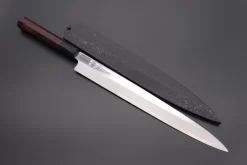 Sukenari Special Steel Series SG-II Hon Kasumi Yanagiba (240mm To 300mm, 3 Sizes, Octagonal Red-Sandalwood Handle With Water Buffalo Horn Ferrule) -Knife Sale Shop sukenari yanagiba sukenari special steel series sg ii hon kasumi yanagiba 240mm to 300mm 3 sizes octagonal red sandalwood handle with water buffalo horn ferrule 43068020523291 scaled