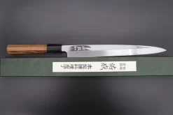 Sukenari Special Steel Series SG-II Hon Kasumi Yanagiba (240mm To 330mm, 4 Sizes, Octagon Shaped Bocote Wood Handle With Water Buffalo Horn Ferrule) 20 Sukenari Special Steel Series SG-II Hon Kasumi Yanagiba (240mm To 330mm, 4 Sizes, Octagon Shaped Bocote Wood Handle With Water Buffalo Horn Ferrule) -Knife Sale Shop sukenari yanagiba sukenari special steel series sg ii hon kasumi yanagiba 240mm to 330mm 4 sizes octagon shaped bocote wood handle with water buffalo horn ferrule 43066929905947 scaled