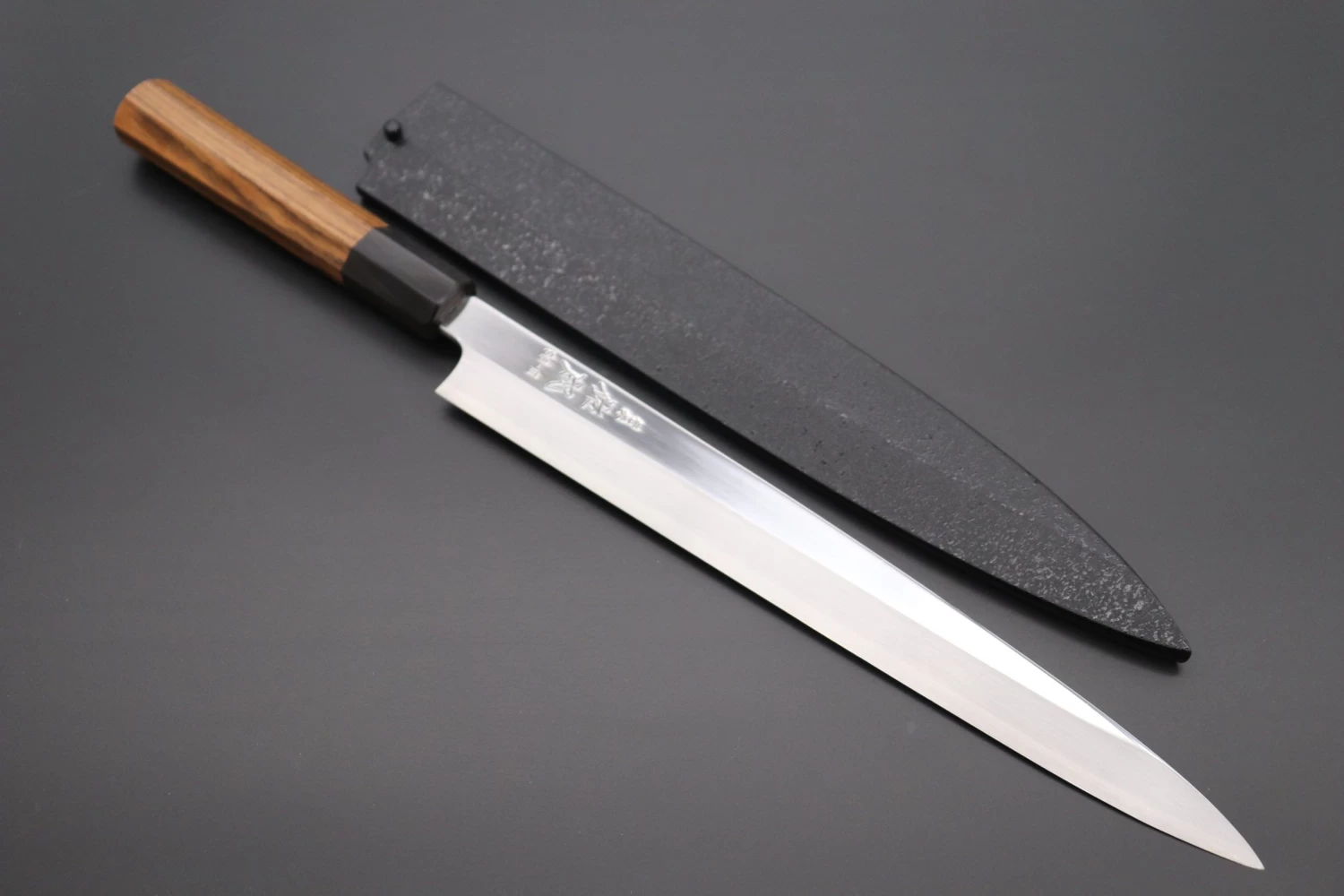 Sukenari Special Steel Series SG-II Hon Kasumi Yanagiba (240mm To 330mm, 4 Sizes, Octagon Shaped Bocote Wood Handle With Water Buffalo Horn Ferrule) 1 Sukenari Special Steel Series SG-II Hon Kasumi Yanagiba (240mm To 330mm, 4 Sizes, Octagon Shaped Bocote Wood Handle With Water Buffalo Horn Ferrule)