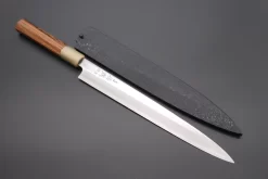 Sukenari Special Steel Series SG-II Hon Kasumi Yanagiba (240mm To 330mm, 4 Sizes, Octagon Shaped Bocote Wood Handle With Water Buffalo Horn Ferrule) 21 Sukenari Special Steel Series SG-II Hon Kasumi Yanagiba (240mm To 330mm, 4 Sizes, Octagon Shaped Bocote Wood Handle With Water Buffalo Horn Ferrule) -Knife Sale Shop sukenari yanagiba sukenari special steel series sg ii hon kasumi yanagiba 240mm to 330mm 4 sizes octagon shaped bocote wood handle with water buffalo horn ferrule 43066930331931 scaled