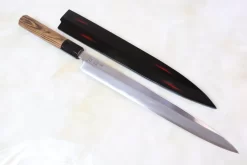 Sukenari Special Steel Series Super X Yanagiba (240mm And 300mm, 2 Sizes, Octagon Shaped Bocote Wooden Handle) -Knife Sale Shop sukenari yanagiba sukenari special steel series super x yanagiba 240mm and 300mm 2 sizes octagon shaped bocote wooden handle 15916379668577 scaled