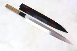 Sukenari VG-10 Series Hon Kasumi Yanagiba (270mm And 300mm, 2 Sizes, Octagon Shaped Bocote Wooden Handle)) -Knife Sale Shop sukenari yanagiba sukenari vg 10 series hon kasumi yanagiba 270mm and 300mm 2 sizes octagon shaped bocote wooden handle 15916386287713 scaled