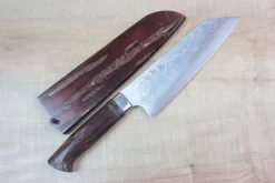 Master Saji Rainbow Damascus Sakura Series Bunka 175mm (6.8 Inch)