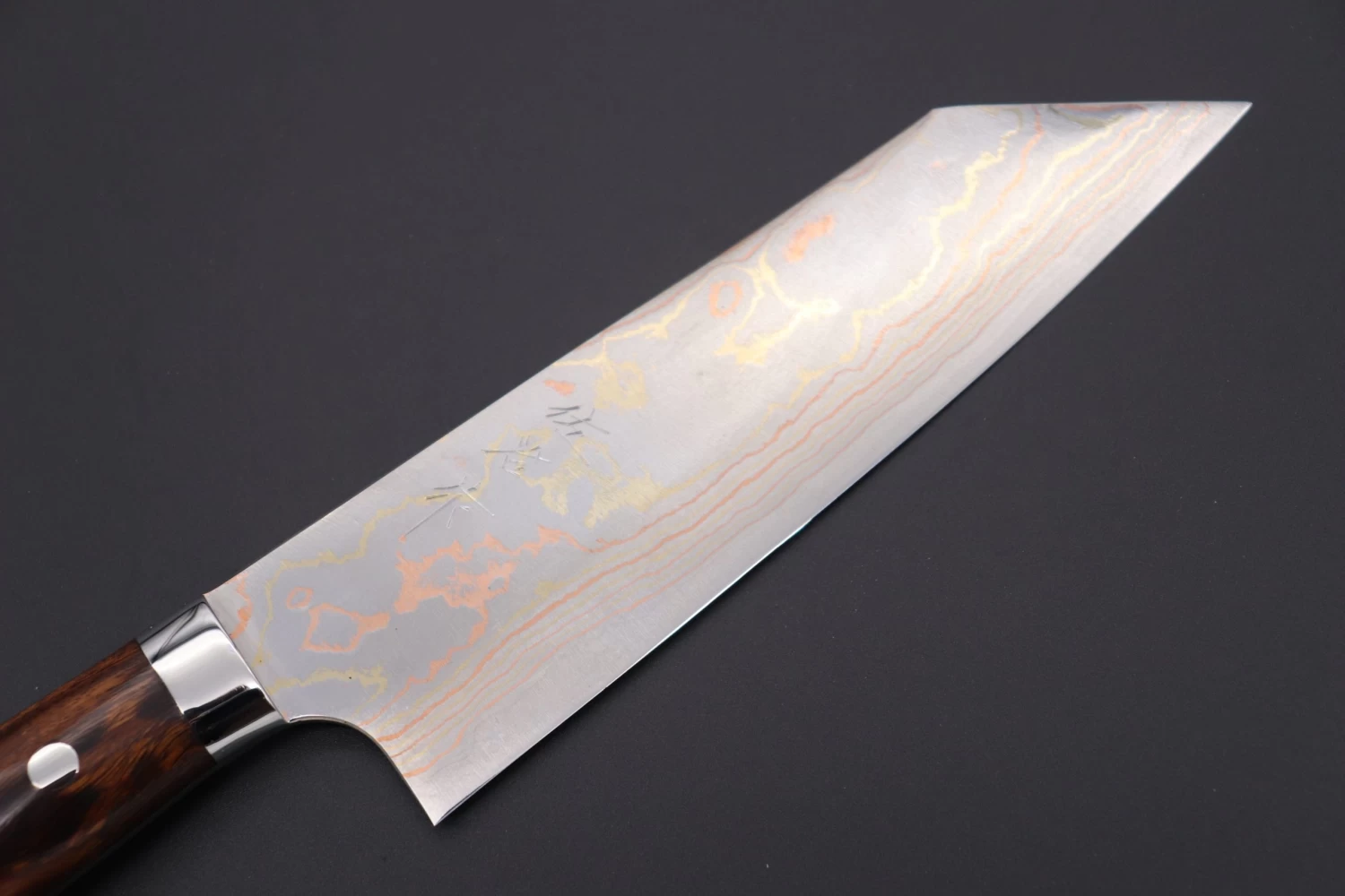 Master Saji Rainbow Damascus Series Bunka 180mm (7 Inch, Ironwood Handle) 2 Master Saji Rainbow Damascus Series Bunka 180mm (7 Inch, Ironwood Handle) - Image 2