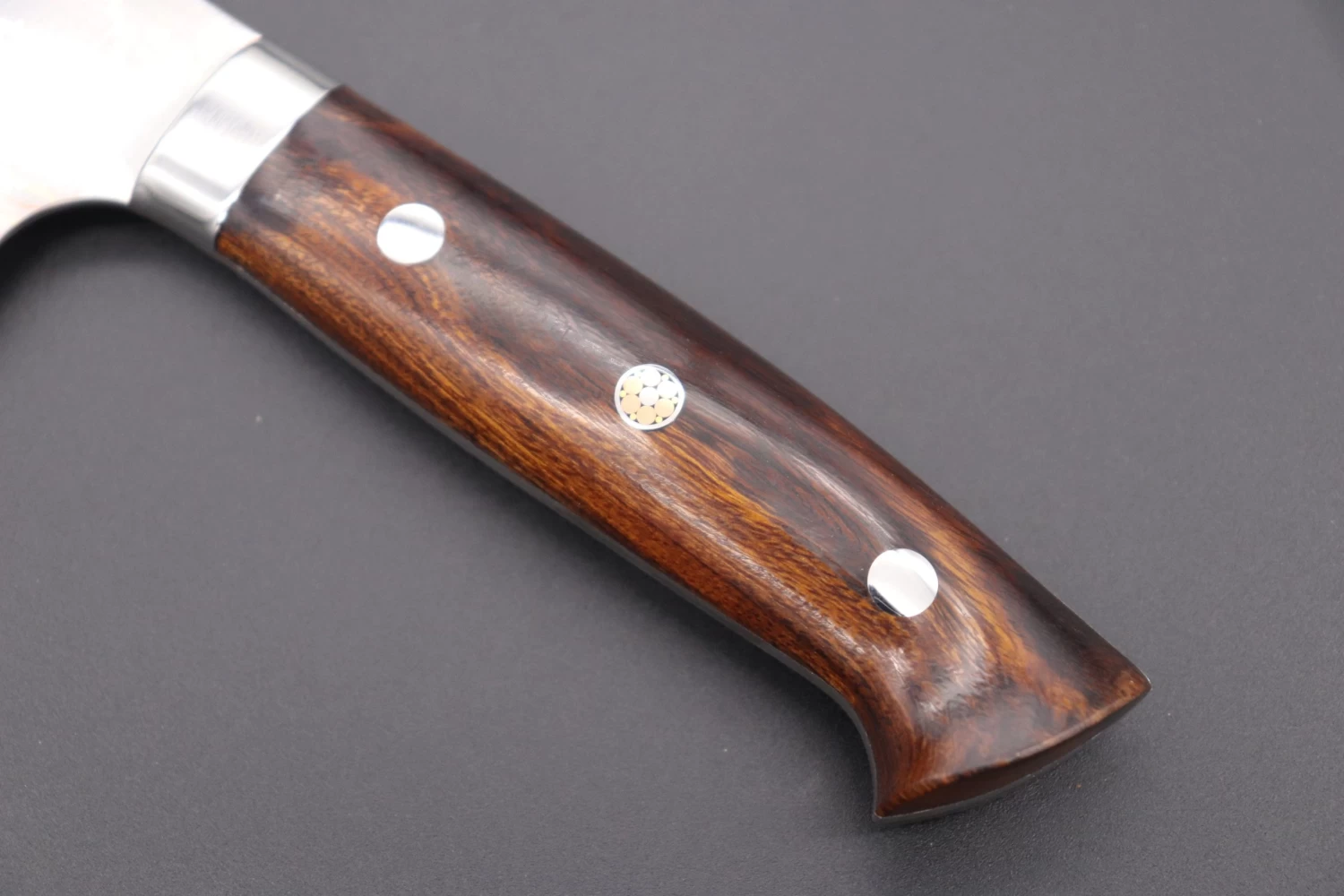 Master Saji Rainbow Damascus Series Bunka 180mm (7 Inch, Ironwood Handle) 7 Master Saji Rainbow Damascus Series Bunka 180mm (7 Inch, Ironwood Handle) - Image 7