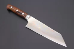 Master Saji Rainbow Damascus Series Bunka 180mm (7 Inch, Ironwood Handle)