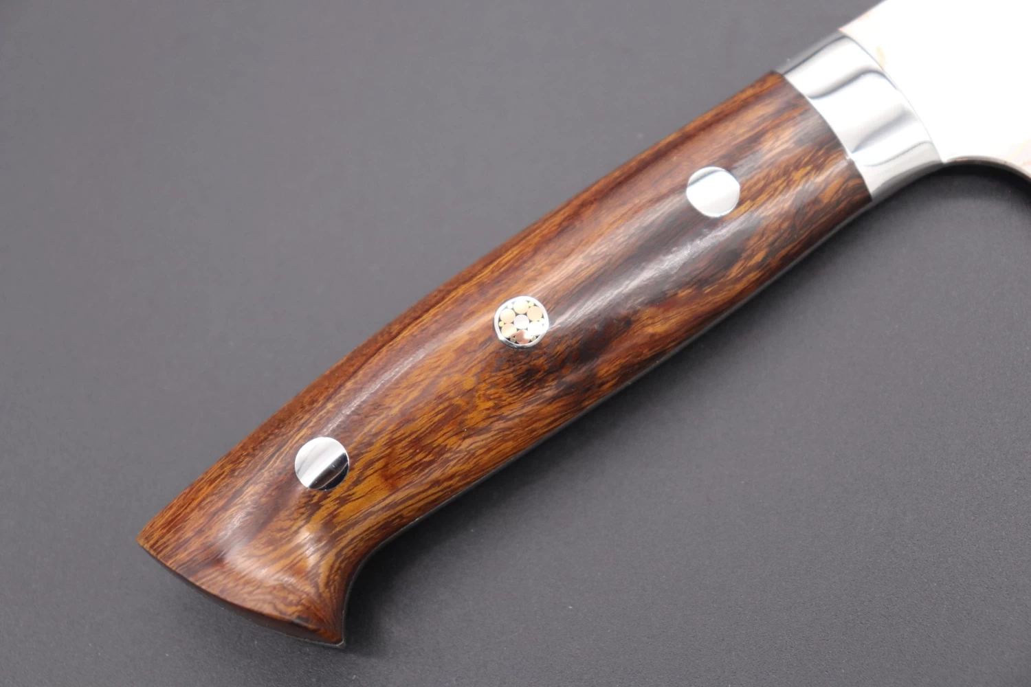 Master Saji Rainbow Damascus Series Bunka 180mm (7 Inch, Ironwood Handle) 3 Master Saji Rainbow Damascus Series Bunka 180mm (7 Inch, Ironwood Handle) - Image 3