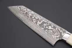 Takeshi Saji R-2 Custom Black Damascus Wild Series Bunka 175mm (6.8 Inch, Stag Bone Handle) -Knife Sale Shop takeshi saji bunka takeshi saji r 2 custom black damascus wild series bunka 175mm 6 8 inch stag bone handle 42516315668763 scaled