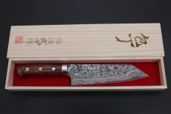Takeshi Saji R-2 Custom Black Damascus Wild Series Bunka 180mm (7 Inch, Ironwood Handle) SRD-2BBI -Knife Sale Shop takeshi saji bunka takeshi saji r 2 custom black damascus wild series bunka 180mm 7 inch ironwood handle srd 2bbi 43908661149979 scaled