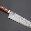 Takeshi Saji R-2 Custom Black Damascus Wild Series Bunka 180mm (7 Inch, Ironwood Handle) SRD-2BBI