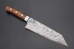 Takeshi Saji R-2 Custom Black Damascus Wild Series Bunka 180mm (7 Inch, Ironwood Handle) SRD-2BBI