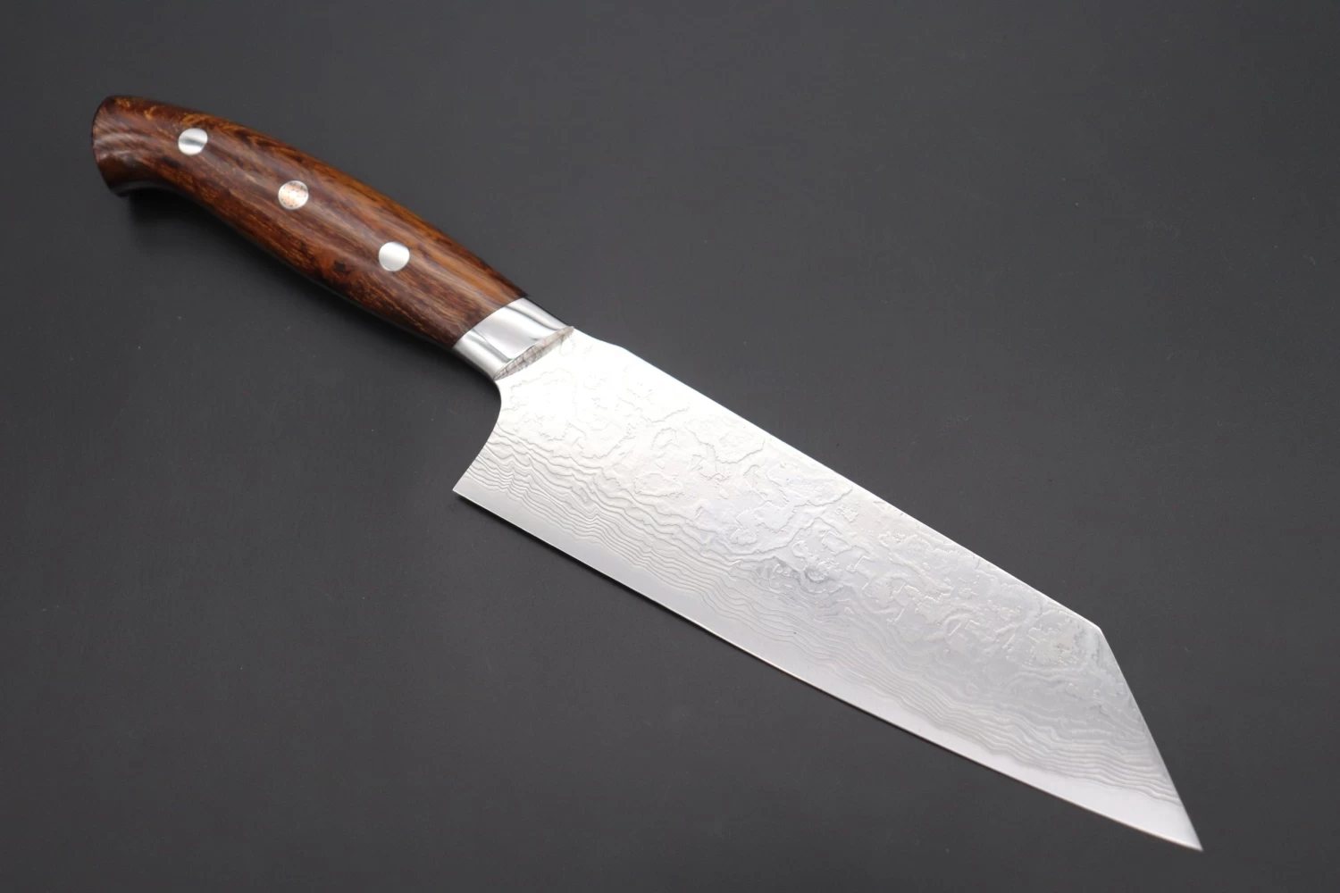 Takeshi Saji R-2 Custom Diamond Damascus Wild Series New Design SNRD-4I Bunka180mm (Ironwood Handle) 1 Takeshi Saji R-2 Custom Diamond Damascus Wild Series New Design SNRD-4I Bunka180mm (Ironwood Handle)