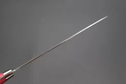 Takeshi Saji R-2 Custom Diamond Damascus Wild Series New Design SNRD-4RW Bunka180mm (7 Inch, Red/White Linen Micarta Handle) -Knife Sale Shop takeshi saji bunka takeshi saji r 2 custom diamond damascus wild series new design snrd 4rw bunka180mm 7 inch red white linen micarta handle 44336844407067 scaled