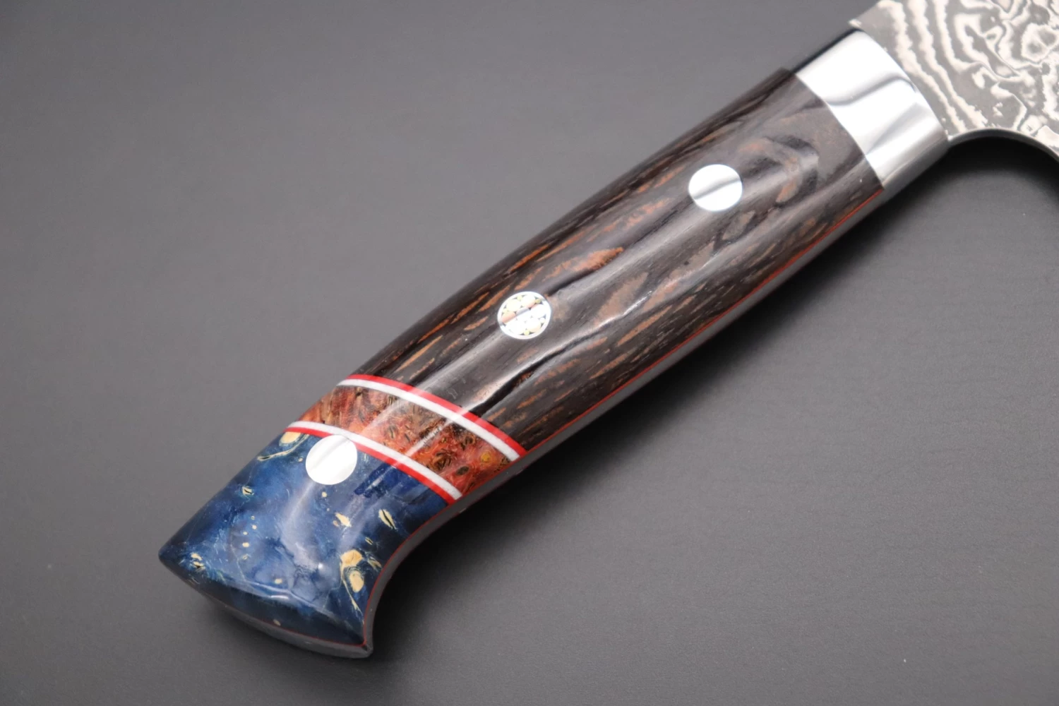 Takeshi Saji SUMMIT ― Limited Edition Custom Series SMT-658 R-2 Custom Damascus Bunka 175mm (6.8 Inch) 3 Takeshi Saji SUMMIT ― Limited Edition Custom Series SMT-658 R-2 Custom Damascus Bunka 175mm (6.8 Inch) - Image 3