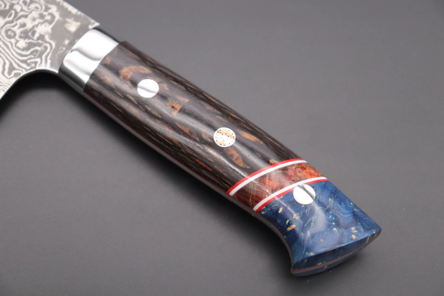 Takeshi Saji SUMMIT ― Limited Edition Custom Series SMT-658 R-2 Custom Damascus Bunka 175mm (6.8 Inch) 7 Takeshi Saji SUMMIT ― Limited Edition Custom Series SMT-658 R-2 Custom Damascus Bunka 175mm (6.8 Inch) - Image 7