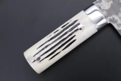 Takeshi Saji R-2 Custom Damascus Chinese Cleaver (Stag Bone Handle) -Knife Sale Shop takeshi saji chinese cleaver takeshi saji r 2 custom damascus chinese cleaver stag bone handle 44206251311387 scaled