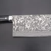 Takeshi Saji VG-10 Custom Damascus TS-CC4 Chinese Cleaver (Black Linen Micarta Handle)