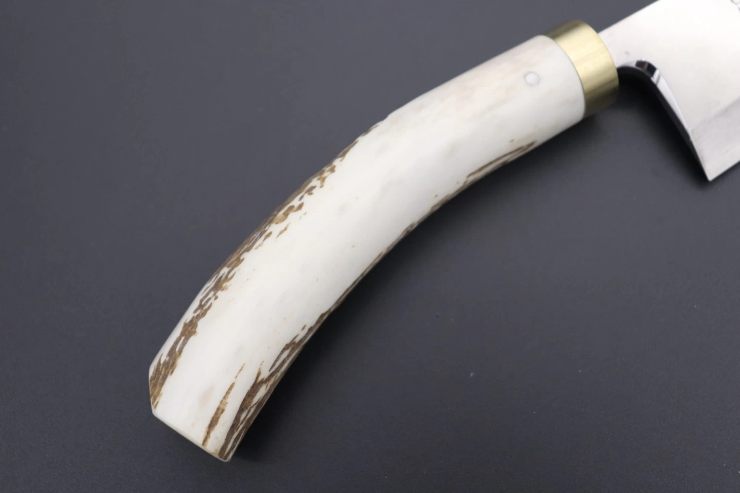 Takeshi Saji Gingami No.3 Wa Bocho Series Deba (150mm To 180mm, 3 Sizes, Stag Handle) 3 Takeshi Saji Gingami No.3 Wa Bocho Series Deba (150mm To 180mm, 3 Sizes, Stag Handle) - Image 3
