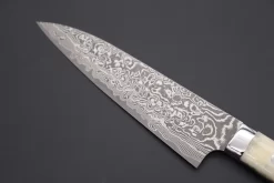 Takeshi Saji R-2 Custom Black Damascus Wild Series Gyuto (180mm To 270mm, 4 Sizes, Stag Bone Handle) -Knife Sale Shop takeshi saji gyuto takeshi saji r 2 custom black damascus wild series gyuto 180mm to 270mm 4 sizes stag bone handle 42516308853019 scaled