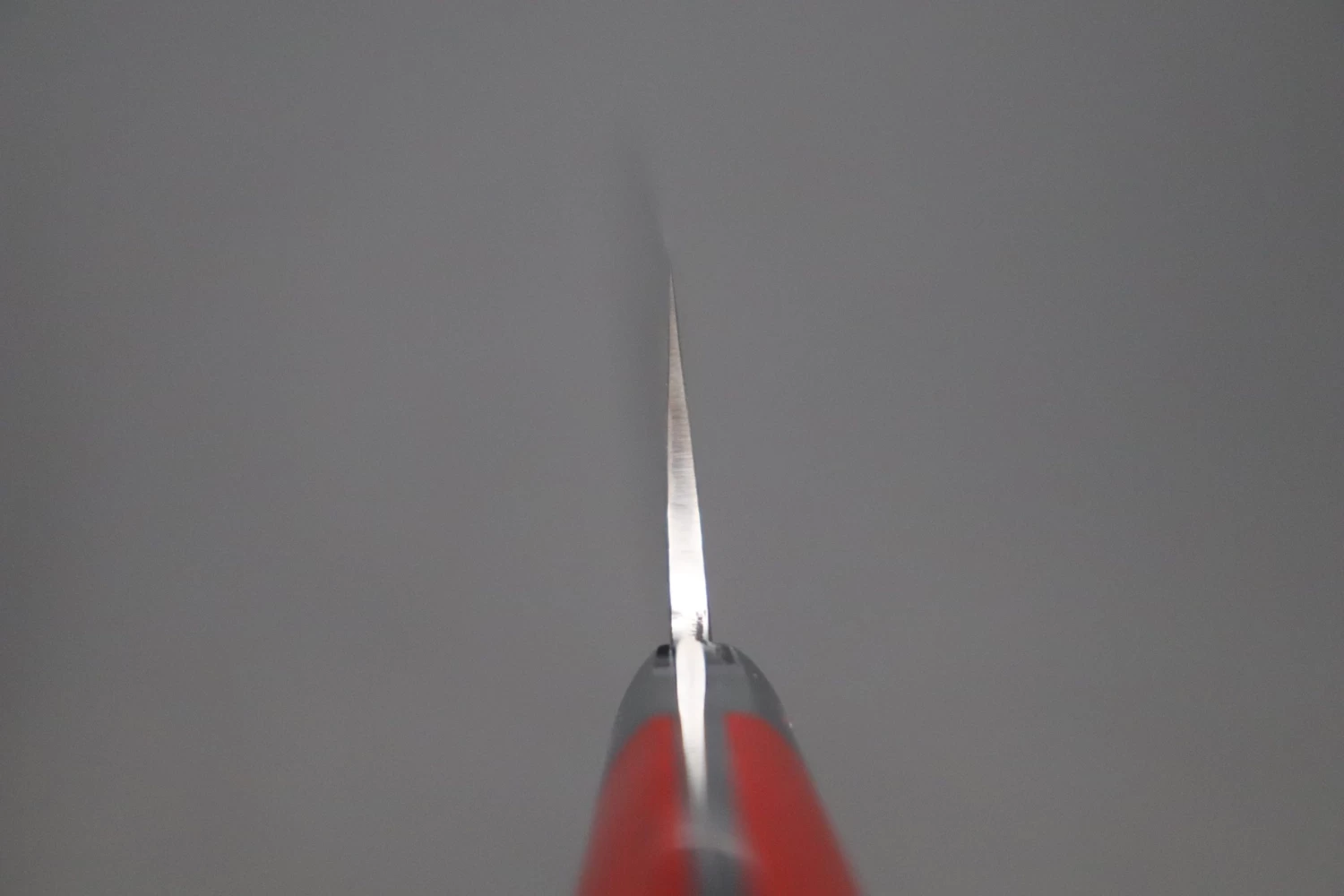 Takeshi Saji R-2 Custom Diamond Damascus Wild Series New Design Gyuto (210mm And 240mm, Red/Black Linen Micarta Handle) 4 Takeshi Saji R-2 Custom Diamond Damascus Wild Series New Design Gyuto (210mm And 240mm, Red/Black Linen Micarta Handle) - Image 4