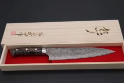 Takeshi Saji SUMMIT ― Limited Edition Custom Series SMT-466 R-2 Custom Damascus Gyuto 210mm (8.2 Inch) -Knife Sale Shop takeshi saji gyuto takeshi saji summit limited edition custom series smt 466 r 2 custom damascus gyuto 210mm 8 2 inch 40020485079323 scaled