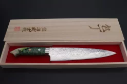 Takeshi Saji SUMMIT ― Limited Edition Custom Series SMT-582 R-2 Custom Damascus Gyuto 210mm (8.2 Inch) -Knife Sale Shop takeshi saji gyuto takeshi saji summit limited edition custom series smt 582 r 2 custom damascus gyuto 210mm 8 2 inch 41863558398235 scaled