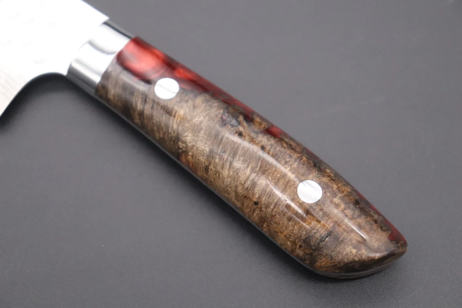 Takeshi Saji SUMMIT ― Limited Edition Custom Series SMT-629 SRS-13 Custom Hammered Tsuchime Damascus Kiritsuke Gyuto 180mm (7 Inch) 7 Takeshi Saji SUMMIT ― Limited Edition Custom Series SMT-629 SRS-13 Custom Hammered Tsuchime Damascus Kiritsuke Gyuto 180mm (7 Inch) - Image 7