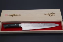 Takeshi Saji VG-10 Custom Damascus Wild Series Gyuto (180mm To 270mm, 4 Sizes, Green Linen Micarta Handle) -Knife Sale Shop takeshi saji gyuto takeshi saji vg 10 custom damascus wild series gyuto 180mm to 270mm 4 sizes green linen micarta handle 42516733821211 scaled