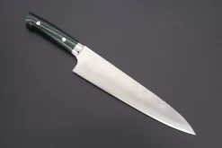 Takeshi Saji VG-10 Custom Damascus Wild Series Gyuto (180mm To 270mm, 4 Sizes, Green Linen Micarta Handle)