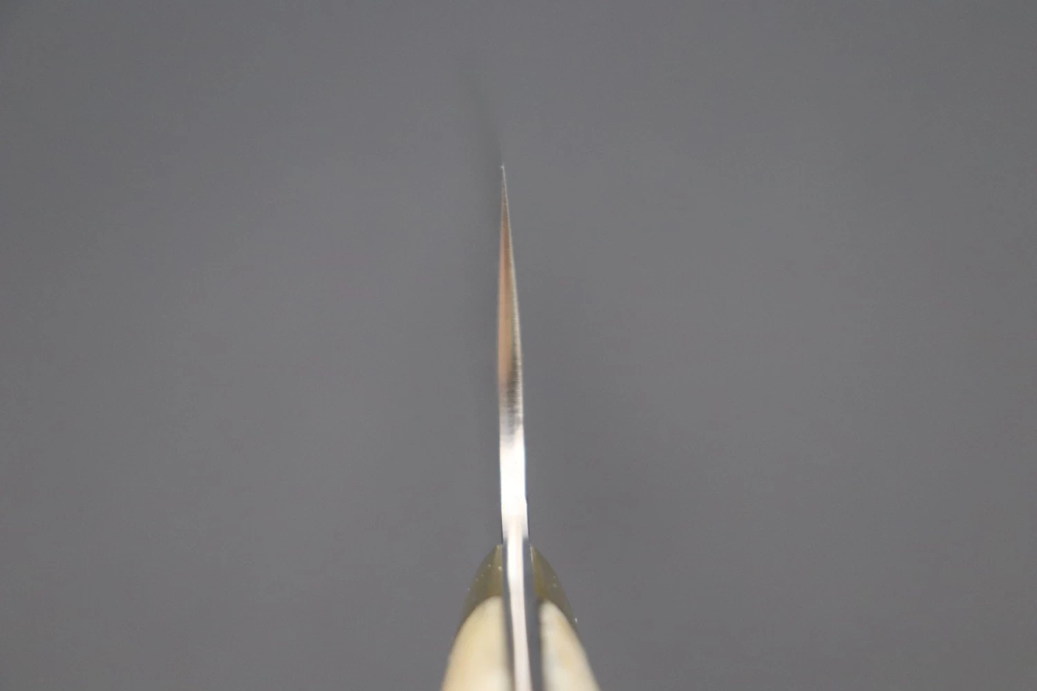 Takeshi Saji R-2 Custom Diamond Damascus Wild Series Special Order Made "Extra Large Kiritsuke 270mm" (Brown Stag Bone Handle, SSS-2) 4 Takeshi Saji R-2 Custom Diamond Damascus Wild Series Special Order Made "Extra Large Kiritsuke 270mm" (Brown Stag Bone Handle, SSS-2) - Image 4