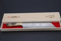 Takeshi Saji R-2 Custom Diamond Damascus Wild Series Special Order Made "Extra Large Kiritsuke 270mm" (Brown Stag Bone Handle, SSS-2) 11 Takeshi Saji R-2 Custom Diamond Damascus Wild Series Special Order Made "Extra Large Kiritsuke 270mm" (Brown Stag Bone Handle, SSS-2) -Knife Sale Shop takeshi saji kiritsuke takeshi saji r 2 custom diamond damascus wild series special order made extra large kiritsuke 270mm brown stag bone handle sss 2 40540542402843 scaled