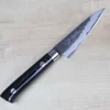Takeshi Saji Aogami Super Custom Series Paring 90mm (3.5 Inch, Linen Micarta Handle)