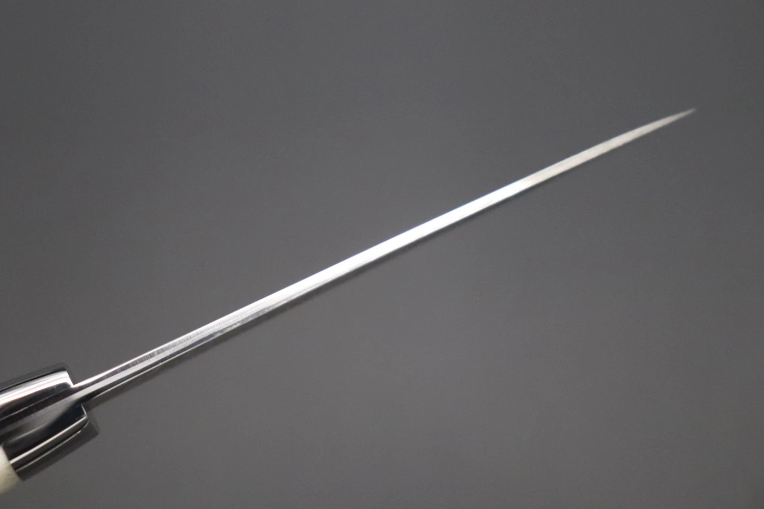 Takeshi Saji R-2 Custom Black Damascus Wild Series Paring 90mm (3.5 Inch, Stag Bone Handle) 6 Takeshi Saji R-2 Custom Black Damascus Wild Series Paring 90mm (3.5 Inch, Stag Bone Handle) - Image 6