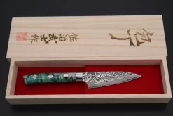 Takeshi Saji SUMMIT ― Limited Edition Custom Series SMT-724 R-2 Custom Damascus Paring 95mm (3.7 Inch) -Knife Sale Shop takeshi saji paring takeshi saji summit limited edition custom series smt 719 r 2 custom damascus paring 95mm 3 7 inch 44675784737051 scaled