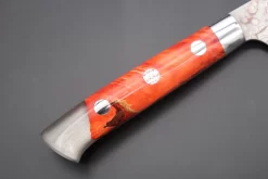 Takeshi Saji SUMMIT ― Limited Edition Custom Series SMT-746 VG-10W Multi-Colored Golden-Rainbow Damascus Paring 95mm (3.7 Inch) -Knife Sale Shop takeshi saji paring takeshi saji summit limited edition custom series smt 746 vg 10w multi colored golden rainbow damascus series paring 95mm 3 7 inch 44676205969691 scaled