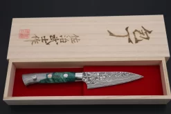 Takeshi Saji SUMMIT ― Limited Edition Custom Series SMT-760 R-2 Custom Damascus Paring 95mm (3.7 Inch) -Knife Sale Shop takeshi saji paring takeshi saji summit limited edition custom series smt 760 r 2 custom damascus paring 95mm 3 7 inch 44965022957851 scaled