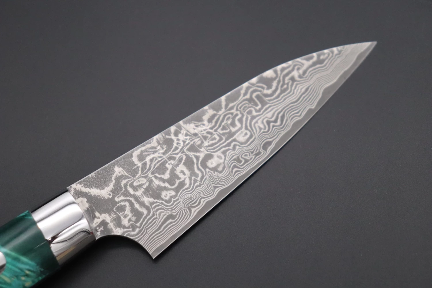 Takeshi Saji SUMMIT ― Limited Edition Custom Series SMT-761 R-2 Custom Damascus Paring 95mm (3.7 Inch) 2 Takeshi Saji SUMMIT ― Limited Edition Custom Series SMT-761 R-2 Custom Damascus Paring 95mm (3.7 Inch) - Image 2