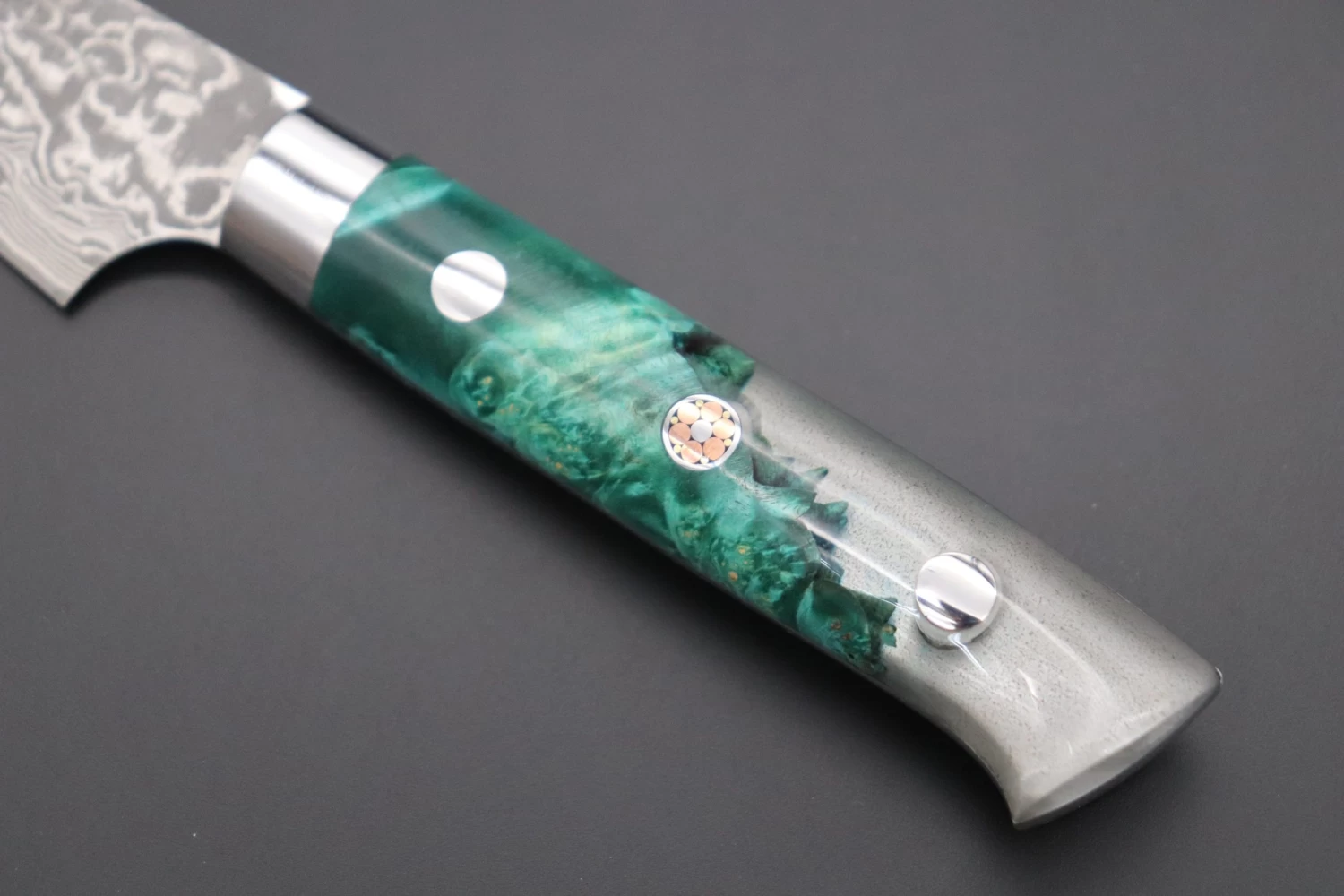 Takeshi Saji SUMMIT ― Limited Edition Custom Series SMT-761 R-2 Custom Damascus Paring 95mm (3.7 Inch) 7 Takeshi Saji SUMMIT ― Limited Edition Custom Series SMT-761 R-2 Custom Damascus Paring 95mm (3.7 Inch) - Image 7